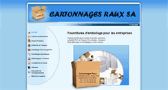 Desktop Screenshot of cartonnages-raux.com